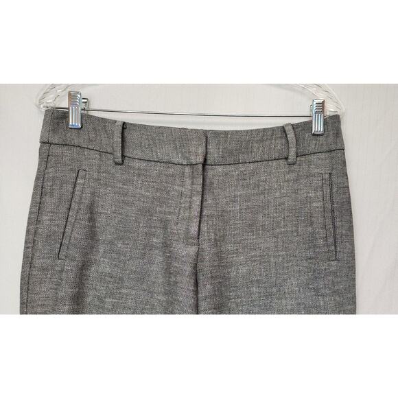 Talbots Newport Curvy Straight Leg Herringbone Gray Dress Pants Size 6P - Picture 4 of 8
